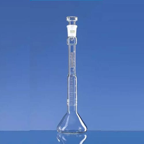 Voll-Phiole - SILBERBRAND  - BRAND - Borosilikatglas / mit Stöpsel