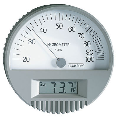 Digitales Thermo-Hygrometer - WD-35700-00 - OAKTON - wandmontiert / Temperatur / relative Luftfeuchtigkeit