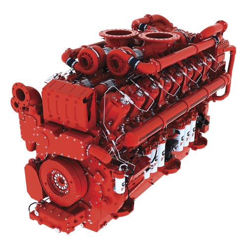 Dieselmotor - QSK95 - Cummins Inc. - 16-Zylinder / Turbolader / für den Bergbau