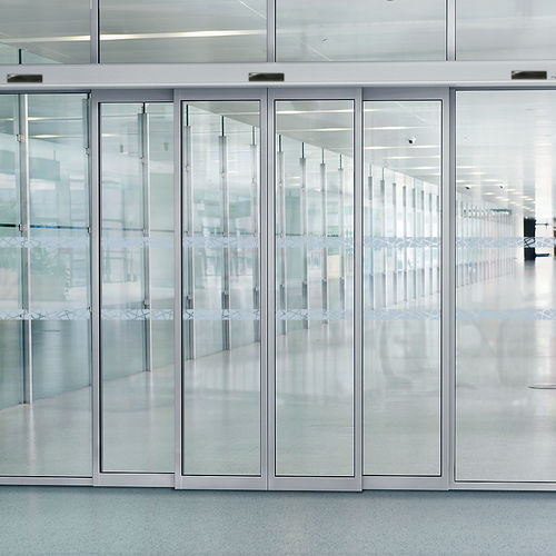 Teleskopisches Tor - PORTALP - Schiebe / Fußgänger / Aluminium