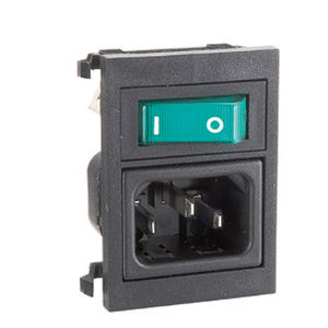 Stromversorgungs-Steckverbinder - BZ037 series - OMEGA FUSIBILI - rechteckig / bipolar / einpolig
