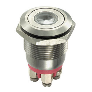 Federdruck-Drucktaster - MP0001 series - OMEGA FUSIBILI - vandalismussicher / IP66 / Edelstahl