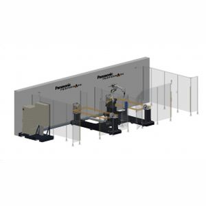 Lichtbogenschweiß-Roboterzelle - PerformArc H-Frame series - Panasonic Robot & Welding system solutions - für Bearbeitungszentrum