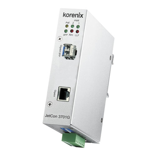 Wandler / Gigabyte Medium - JetCon 3701G  - Korenix Technology - Medien / Ethernet Media / PoE