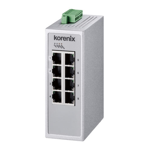 Ethernet-Switch / managed - JetLink 2308 - Korenix Technology - 8 Ports / 10/100BaseT(X) / Netzwerkschicht 2