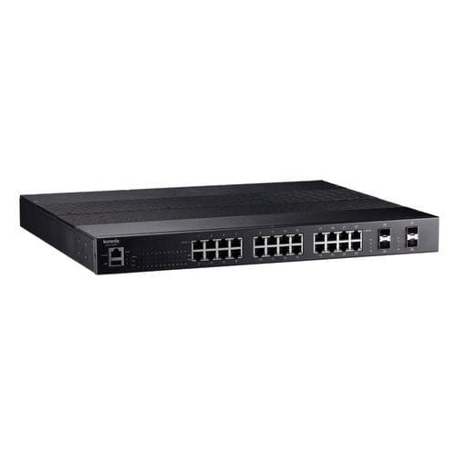Ethernet-Switch / managed - JetNet 6628XP-4F - Korenix Technology - 28 Ports / 4 Ports mit Glasfaser / Gigabit-Ethernet