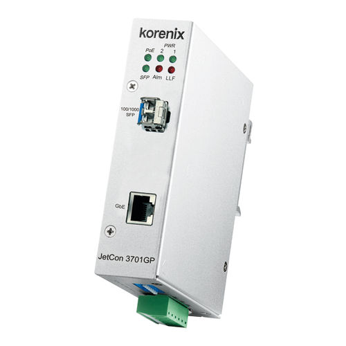 Medienwandler - JetCon 3701GP-U - Korenix Technology - Ethernet Media / Gigabit-Ethernet / Industrie