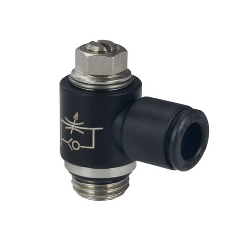 Durchsatzkontrolle-Anschluss - MV 38 - C.Matic S.p.A. - pneumatisch / Einschraub / Push-in
