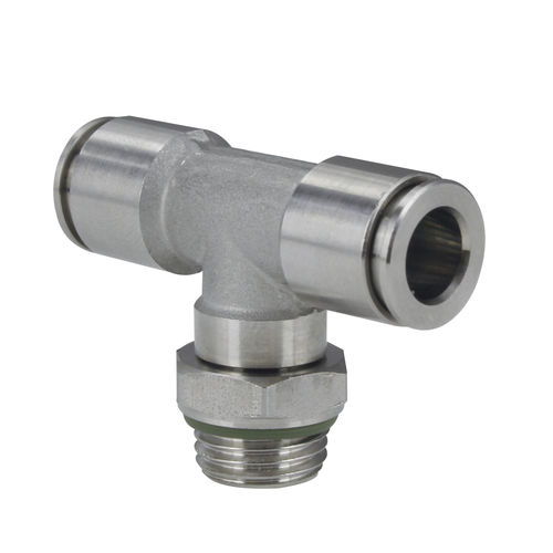 Edelstahl-Anschluss - MX Line - C.Matic S.p.A. - für Chemikalien / pneumatisch / Gewinde