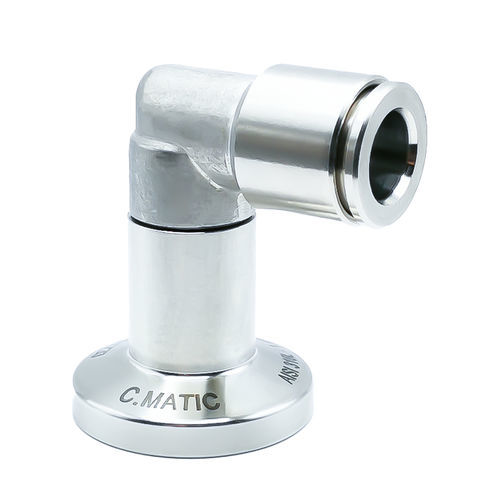 Anschluss für Chemikalien - MX15-XT - C.Matic S.p.A. - pneumatisch / Flansch / 90°-Winkel