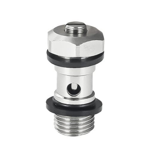 Durchsatzkontrolle-Anschluss - MV 15 - C.Matic S.p.A. - pneumatisch / Einschraub / vernickeltes Messing
