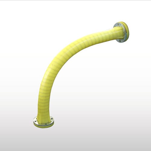 Polymer-Rohrbogen - EXTRACURVE™ - WAMGROUP S.p.A - für pneumatische Förderung / verschleißfest / 90°