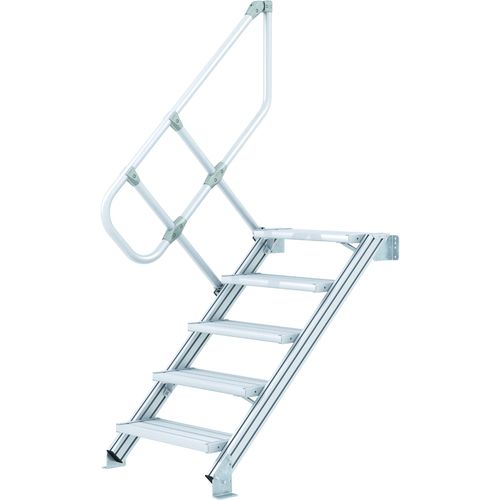 Gerade Treppe - 40055 series - ZARGES - Aluminium / Stahl / vergittert
