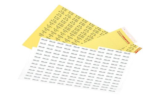 Kennzeichnungsetikett - PF series - Partex Marking Systems - für Kabel und Bauteile