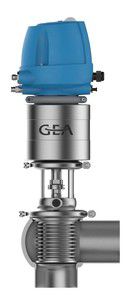 Kugelsitzventil - VARIVENT® N series - GEA Tuchenhagen - pneumatisch gesteuert / Absperr / für Wasser