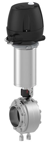 Absperrklappe - T-smart 9 series - GEA Tuchenhagen - pneumatisch gesteuert / vermischungssicher / für flüssige Lebensmittel und Getränke