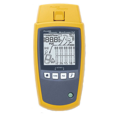 Spannungstester - MicroScanner™  - Fluke Networks - Ethernet-Netzwerk / für Kabel / für Industrieanwendungen