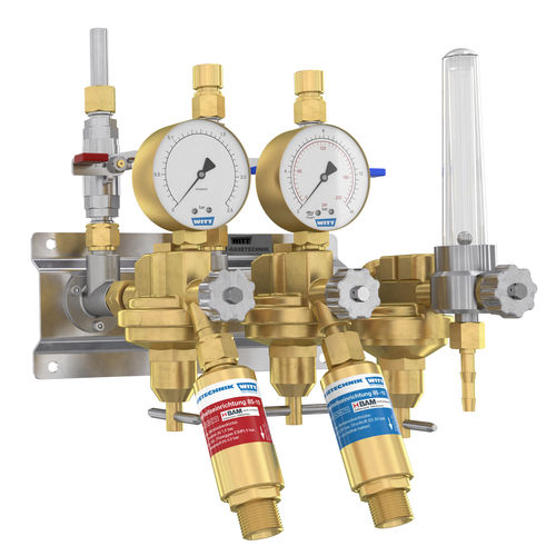 Mehrweg-Verteilerblock - 610 series - WITT-Gasetechnik - Messing / für Gas / Kraftstoff