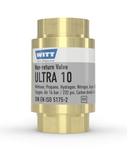 Rückschlagklappe für Gas - ULTRA 10 - WITT-Gasetechnik - DIN / Gewinde / Reinigung