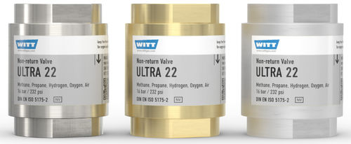 Sauerstoff-Rückschlagklappe - ULTRA 22 - WITT-Gasetechnik - für Gas / DIN / Schutz