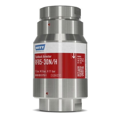 Rückschlagklappe-Flammenrückschlagsicherung - RF85-30N/H-ES - WITT-Gasetechnik - Prozess / Labor / chemisch