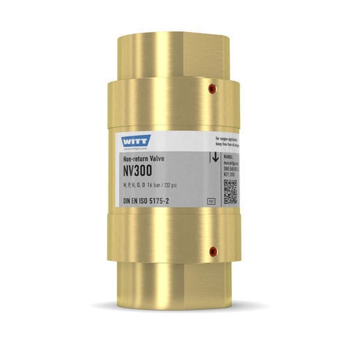 Rückschlagklappe für Gas - NV300 - WITT-Gasetechnik - Gewinde / Schutz / Messing