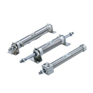 Pneumatikzylinder - CM2 - SMC PNEUMATIC - Kolbenstangen / doppeltwirkend / einfachwirkend
