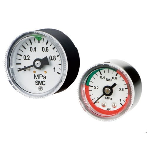 Absolutes Manometer - G series - SMC PNEUMATIC - mit Zifferblatt-Anzeige / Gewinde / Rohrfeder