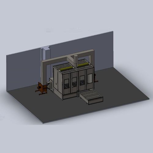 Filterungs-Lackierkabine - Rainer Linz Oberflächentechnik gmbH - geschlossen / automatisch