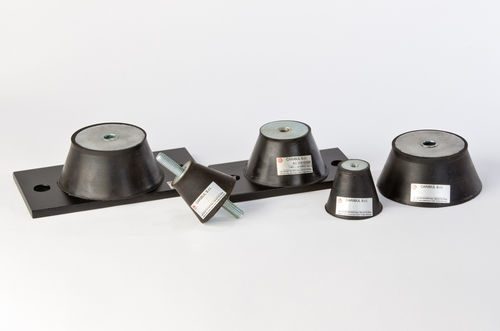 Konische elastische Lagerung - AGC - CARIBUL - Stahl / Gummi / Gewinde