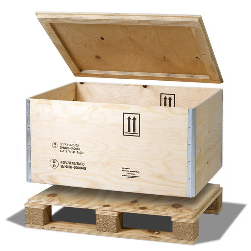 Transport-Palettenbox - RIBOX 61 DG Series - NO-NAIL BOXES - Sperrholz / Lager / für Materialumschlag