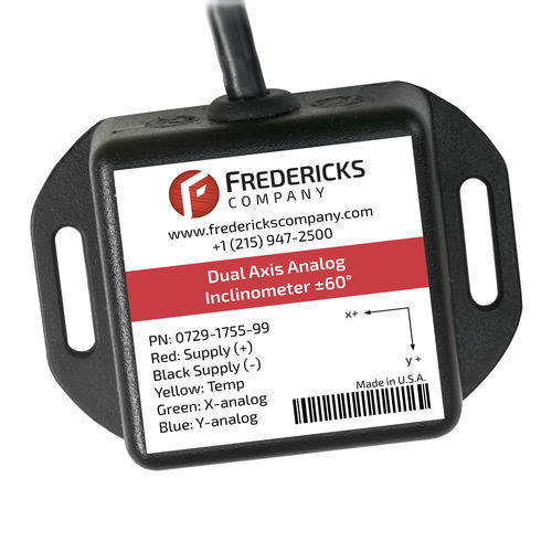 2-Achs-Neigungsmesser - 0729-1755-99 - The Fredericks Company - analog / elektrolytisch / Hochpräzision