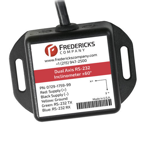 2-Achs-Neigungsmesser - 0729-1759-99 - The Fredericks Company - RS-232 / analog / MEMS