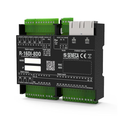 Digitales E/A-Modul - R-16DI-8DO - SENECA | AUTOMATION INTERFACES - Modbus / Ethernet / USB