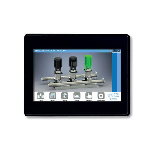 Terminal mit Touchscreen - VISUAL5-WB - SENECA | AUTOMATION INTERFACES - einbaufähig / 800 x 480 / RISC