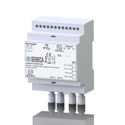 Kommunikationswandler - S485-FO series - SENECA | AUTOMATION INTERFACES - aus Glasfaser / RS-485 / Modbus RTU