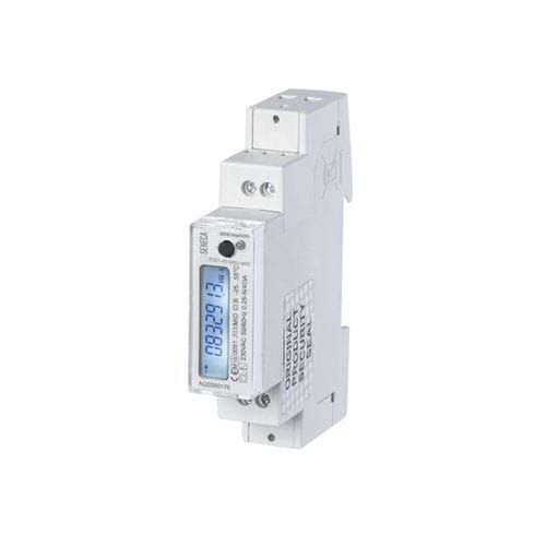 Einphasiger elektrischer Energiezähler - S501-40 series - SENECA | AUTOMATION INTERFACES - für DIN-Schiene / mit LCD-Display / Modbus