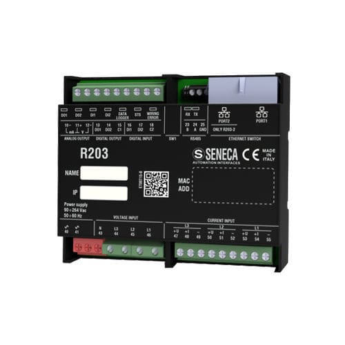 Energieverbrauch-Leistungsmessgerät - R203-2 series - SENECA | AUTOMATION INTERFACES - analog / digital / für DIN-Schiene