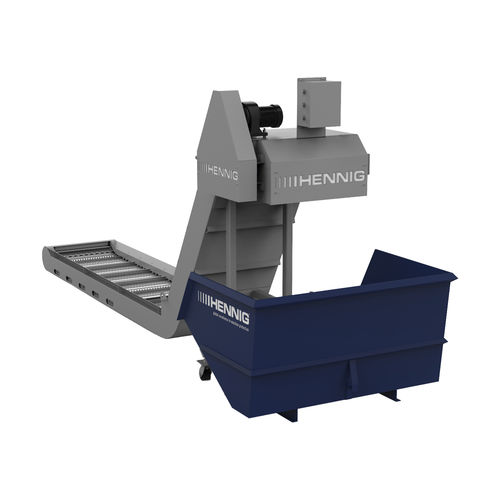 Steilförderer - Hennig - horizontal / Transport / für Späne
