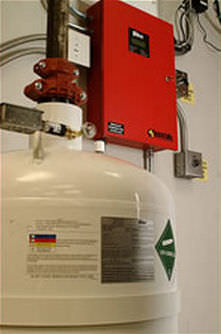 Agentenfrei-Feuerlöschsystem - HFC-227ea, FM-200 - Fike