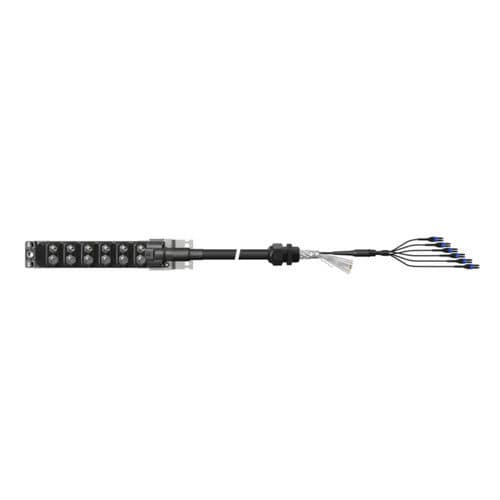 Versorgungs-Glasfaserkabel - MLUH66-16M-0-20QI-008U-090__SS - HUBER+SUHNER - Hybrid / UV-beständig / IP67