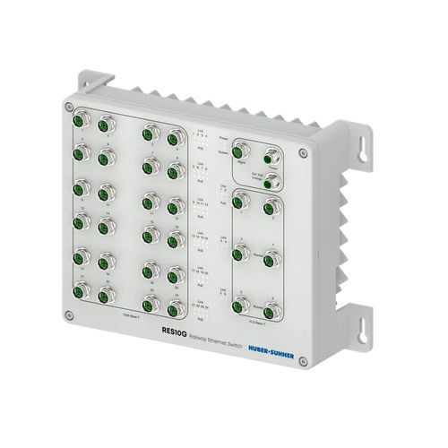 Ethernet-Switch / managed - RES10G-3006BB-26P  - HUBER+SUHNER - 30 Ports / Netzwerkschicht 2 / Netzwerkschicht 3