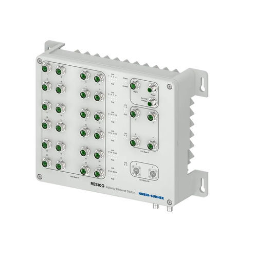 Ethernet-Switch / managed - RES10G-2804-2SR-26P - HUBER+SUHNER - 30 Ports / Netzwerkschicht 2 / Netzwerkschicht 3