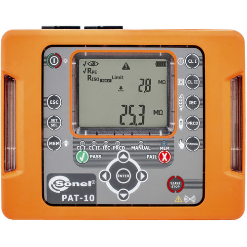 PAT-Tester - PAT-10 - Sonel SA - elektrische Isolation / Durchgang / Isolierwiderstand