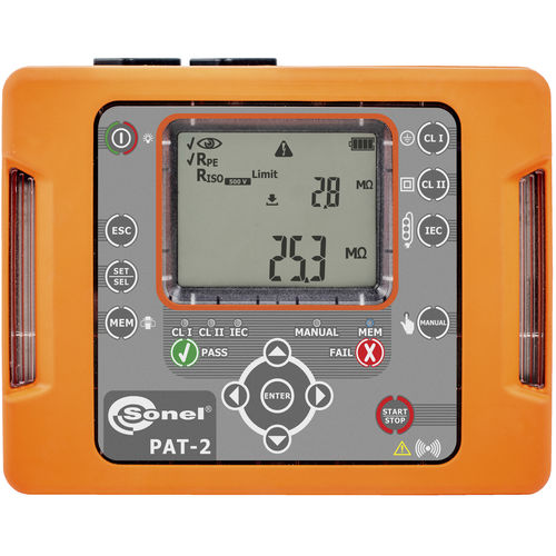 PAT-Tester - PAT-2 - Sonel SA - elektrische Isolation / Durchgang / Isolierwiderstand