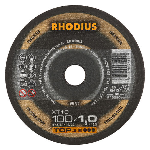 Metall-Trennscheibe - XT10 - RHODIUS - Stahl / dünn