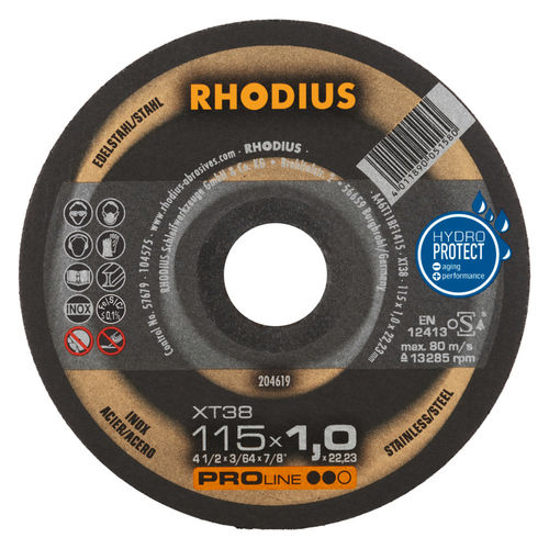Metall-Trennscheibe - XT38 - RHODIUS - Stahl / dünn