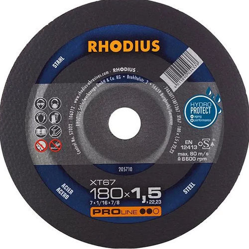 Trennscheibe für Stahl - XT67 - RHODIUS - für Baustelle / für Winkelschleifer / für tragbare Maschinen
