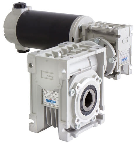 DC-Getriebemotor - 0.1 - 0.8 kW, 15 - 2 112 Nm | ECMM series - Transtecno - mit Schneckengetriebe / rechtwinklig / mit Hohlwelle