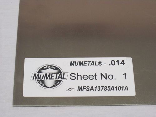 Folie mit EMI-Abschirmung - MuMETAL® - Magnetic Shield Corporation - Metall